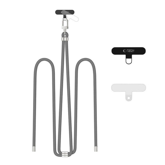 Tech-Protect C7S adjustable phone strap – gray/silver
