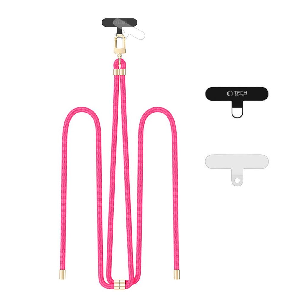 Tech-Protect C7S adjustable phone strap – Pink/Gold