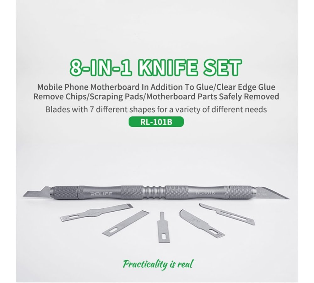 ReLife RL-101B 8-in-1 Blade Tool Kit for Mobile Repairs