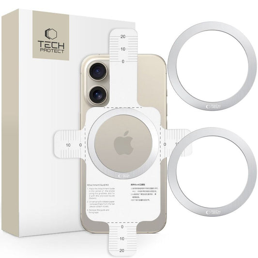 Tech-Protect MMP-110 2in1 MagSafe Ring - silver / silver