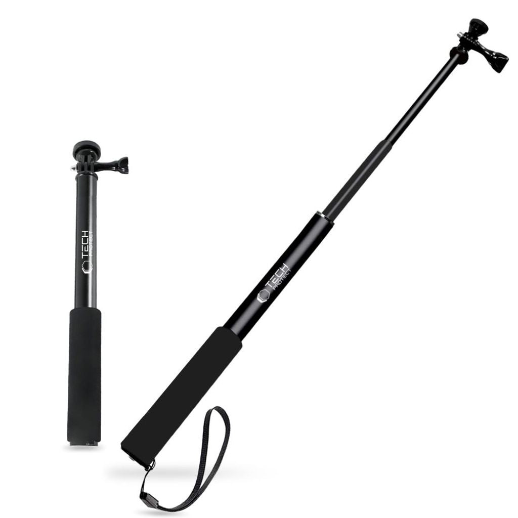 Tech-Protect GA100 monopad & selfiestick för GoPro / DJI - svart