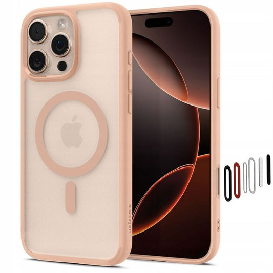 Spigen Ultra Hybrid MagSafe skal för iPhone 16 Pro - rosa
