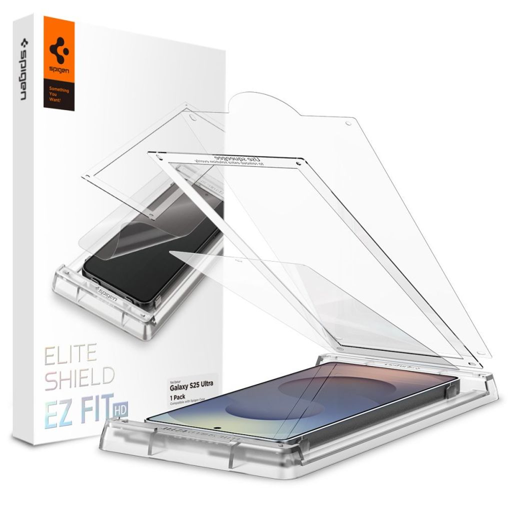 Spigen Elite Shield EZ FIT skärmskydd för Samsung Galaxy S25 Ultra