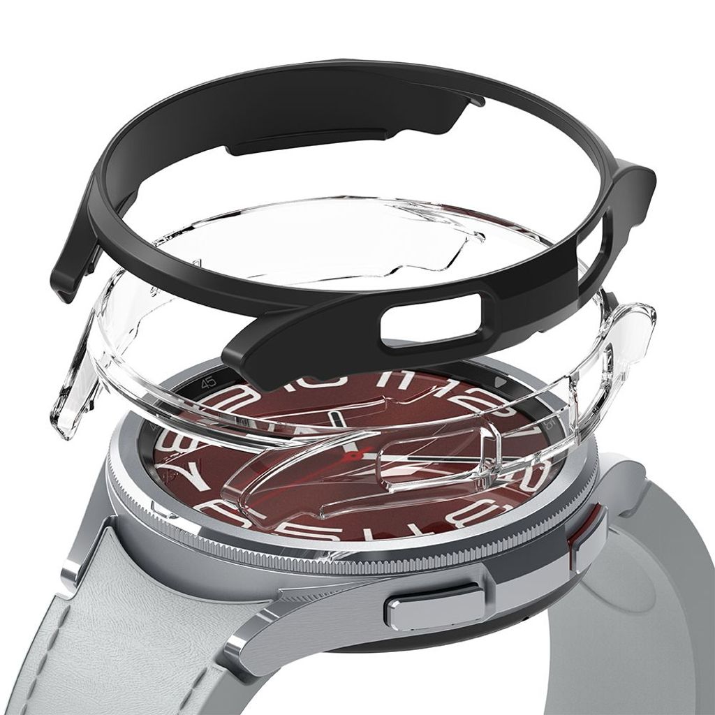 Ringke Slim Case Galaxy Watch 6 Classic 43mm, 2-pack - Black/Transparent