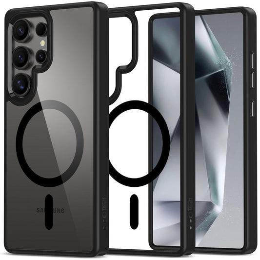 Tech-Protect MagMat MagSafe skal för Samsung Galaxy S25 Ultra - transparent svart