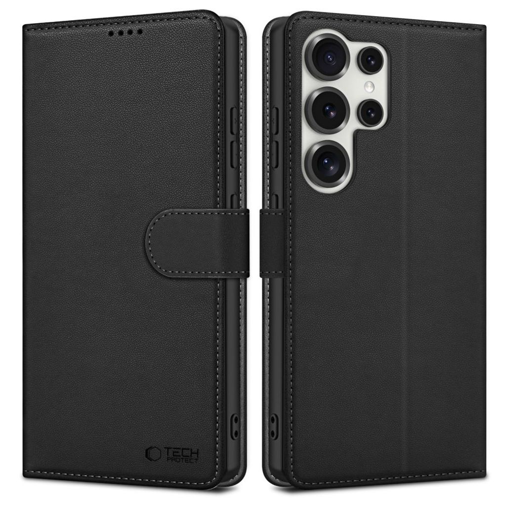 Tech-Protect plånboksfodral till Samsung Galaxy S25 Ultra – svart