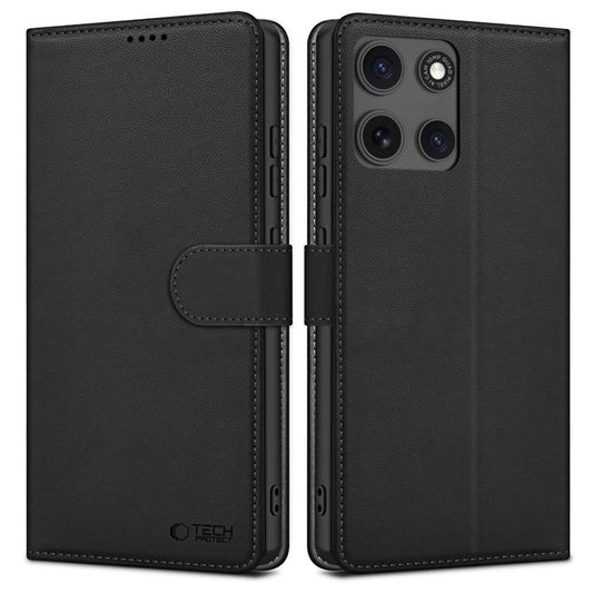 Tech-Protect plånboksfodral för Motorola Moto G15 / G15 Power - svart