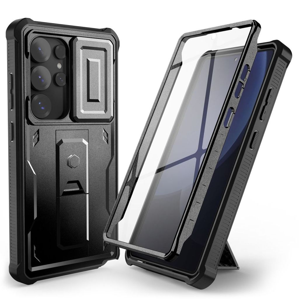 Tech-Protect Kevlar Cam+ skal för Samsung Galaxy S25 Ultra - svart