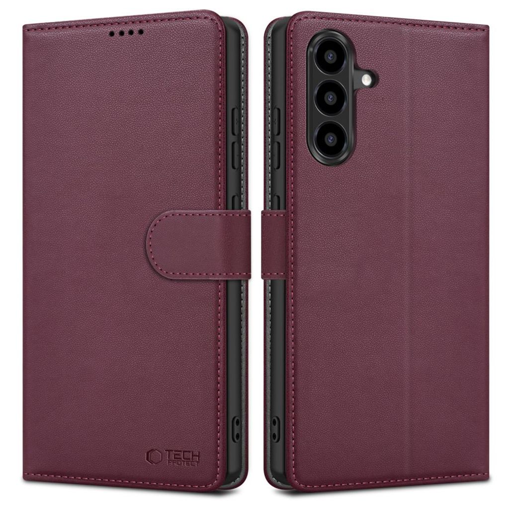 Tech-Protect plånboksfodral till Samsung Galaxy A56 5G – Burgundy