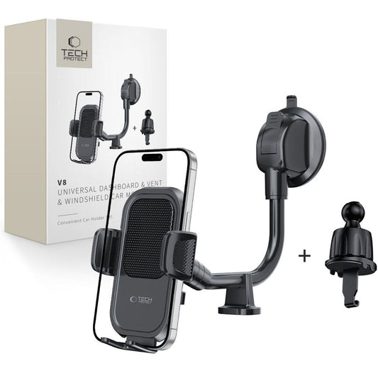 Tech-Protect V8 phone holder car – black