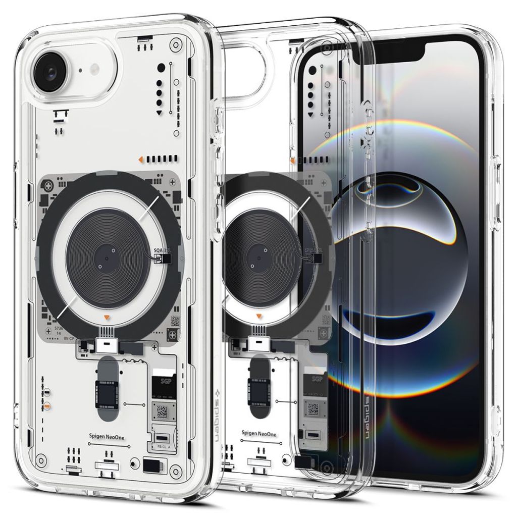 Spigen Ultra Hybrid MagSafe Neo One skal till iPhone 17e/16e – Transparent