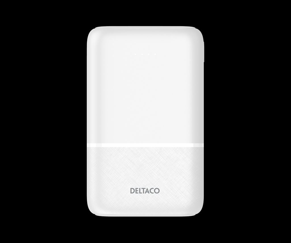 Deltaco powerbank 10,000 mAh, 2x USB-A, 1x USB-C