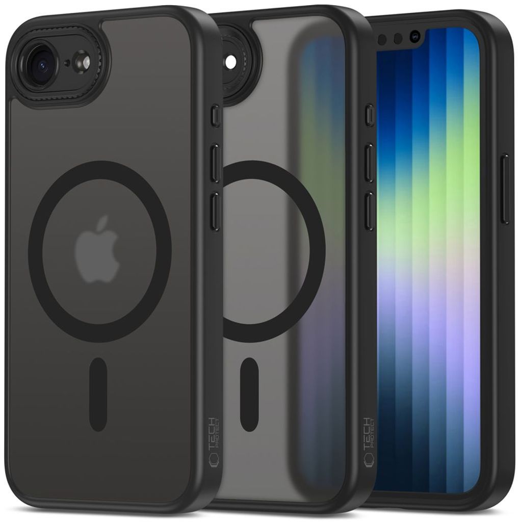 Tech-Protect MagCam MagSafe Case for iPhone 17e/16e - Matte Black