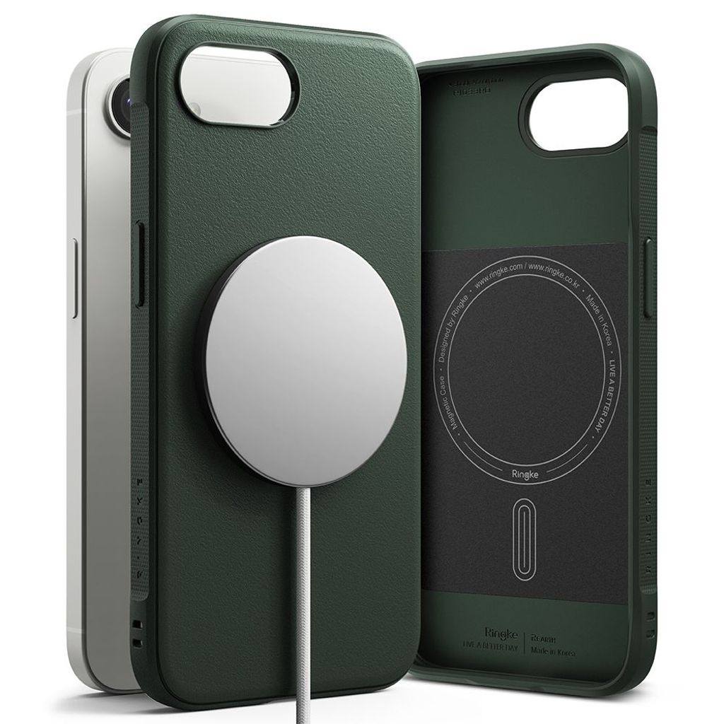 Ringke Onyx MagSafe skal för iPhone 16e - grön