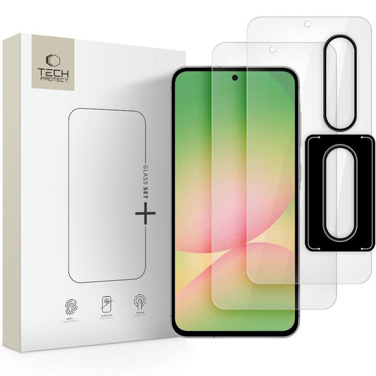 Tech-Protect Glass Set+ 3-pack Screen & Lens Protector till Samsung Galaxy A36/A56 5G