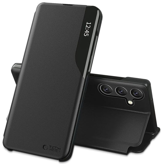 Tech-Protect Smart View fodral för Samsung Galaxy A36 5G - svart