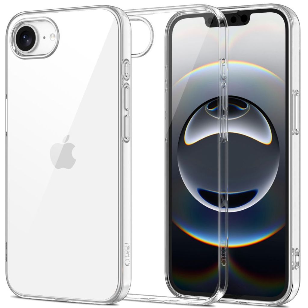 Tech-Protect FlexAir skal till iPhone 17e/16e – Transparent
