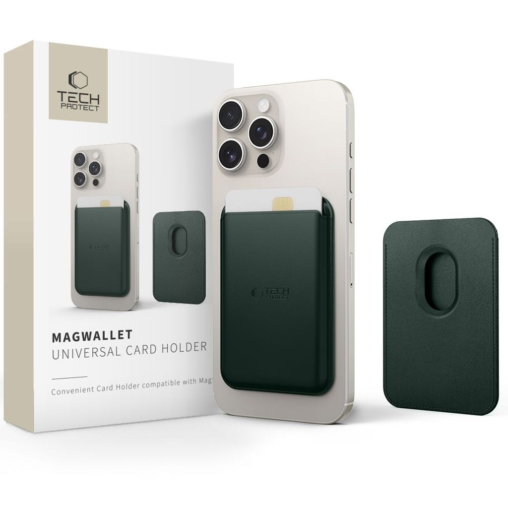 Tech-Protect MagWallet Magsafe kortfack - grön