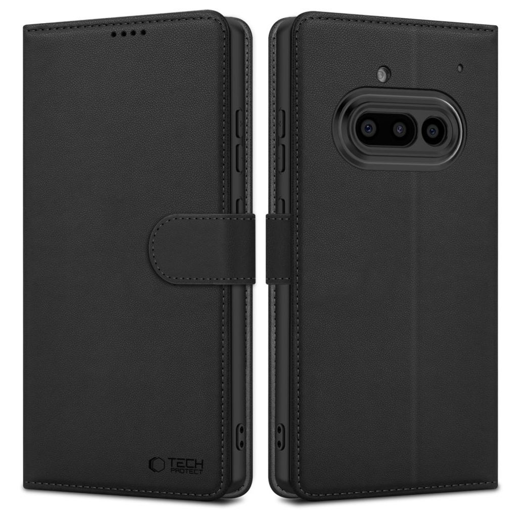 Tech-Protect Wallet Cover for Nothing Phone 3A - Matte Black