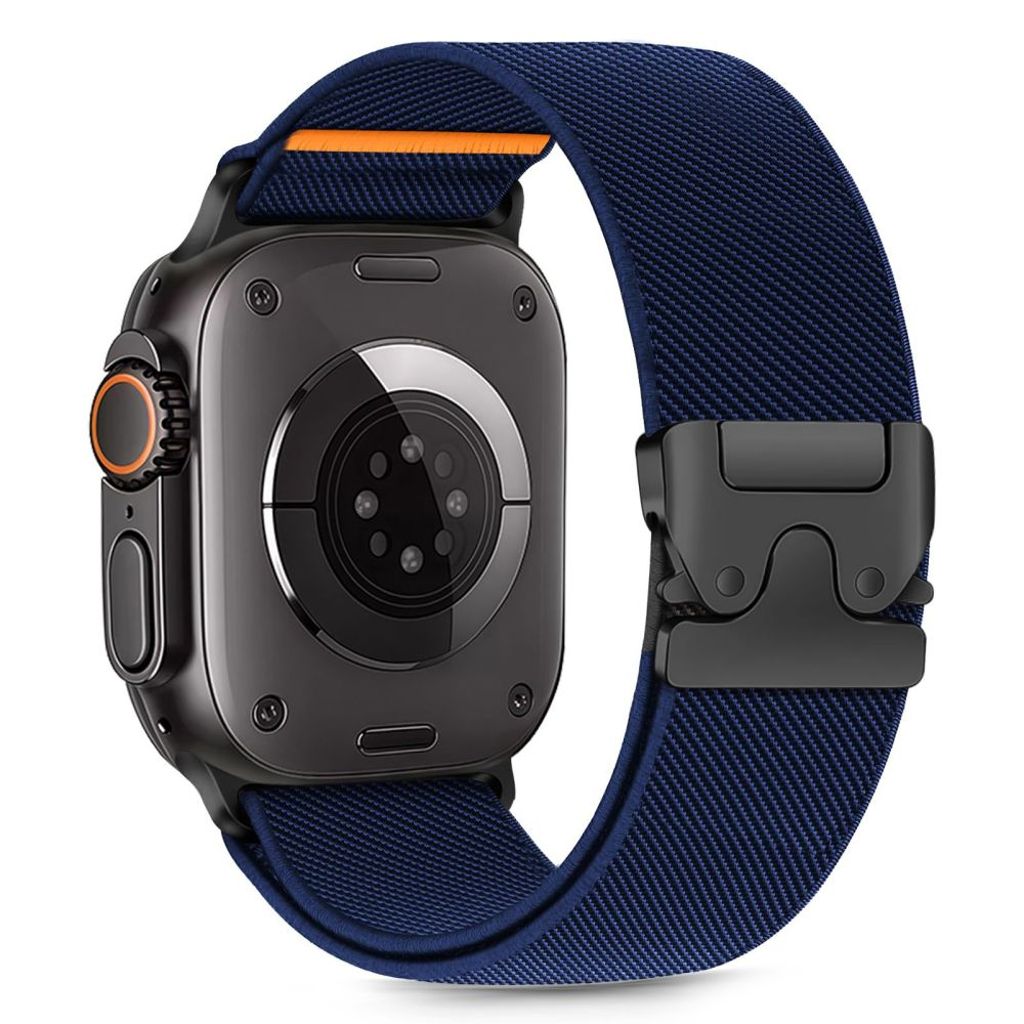 Tech-Protect Nylon Clasp klockarmband för Apple Watch 44/45/46/49 mm - Navy