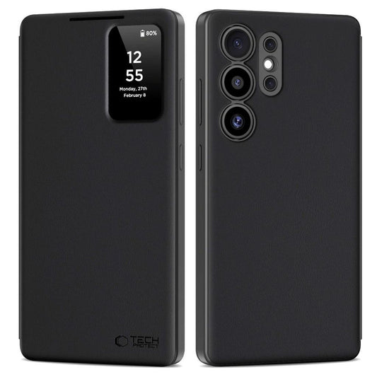 Tech-Protect Smart plånboksfodral för Samsung Galaxy S25 Ultra - Matte svart