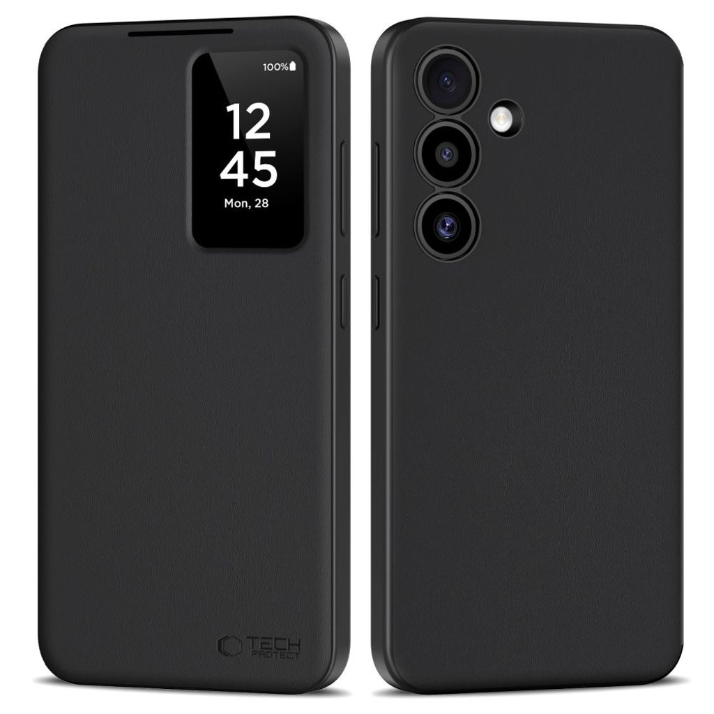 Tech-Protect Smart plånboksfodral till Samsung Galaxy S25 Plus – Matte svart