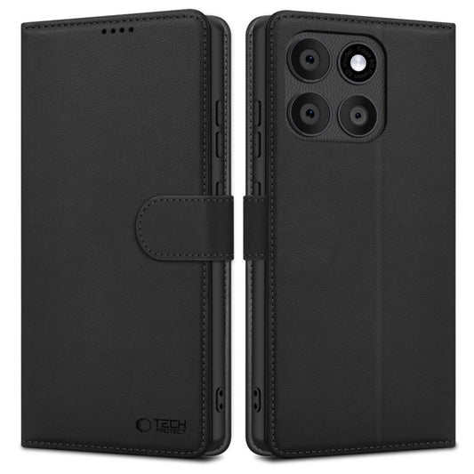 Tech-Protect plånboksfodral för Motorola Edge 60 Fusion - svart