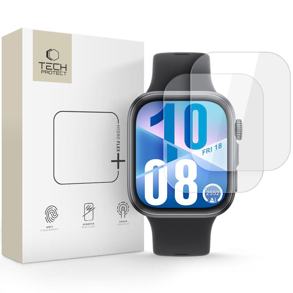 Tech-Protect Hofi Hydro Flex+ Screen Protector for Huawei Watch Fit 3/4, 2-pack