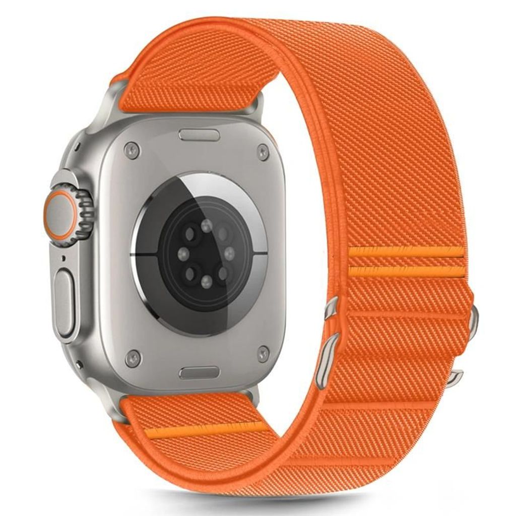 Tech-Protect Nylon klockarmband för Apple Watch 44/45/46/49 mm - orange