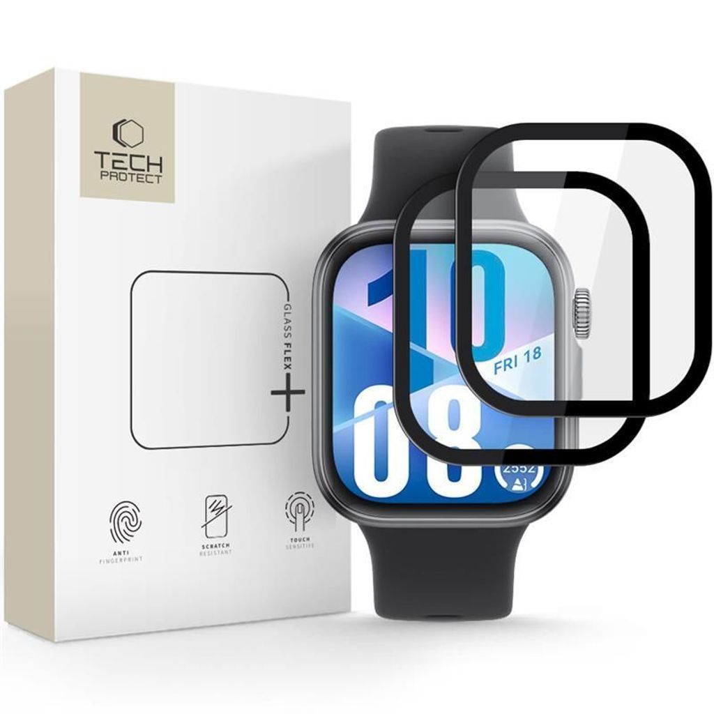 Tech-Protect Glass Flex+ Screen Protector for Huawei Watch Fit 4, 2-pack