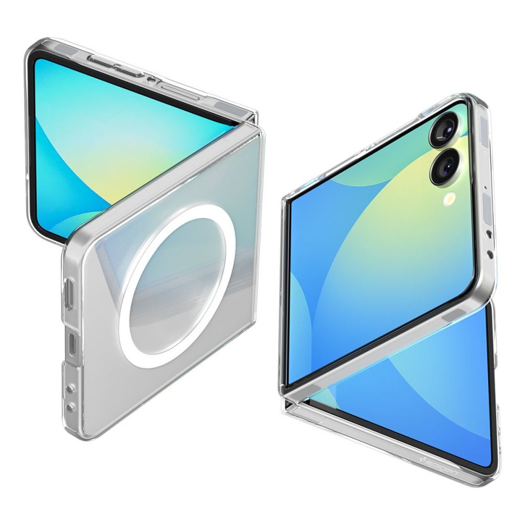 Spigen AirSkin MagSafe skal till Samsung Galaxy Z Flip 7 – Transparent/vit