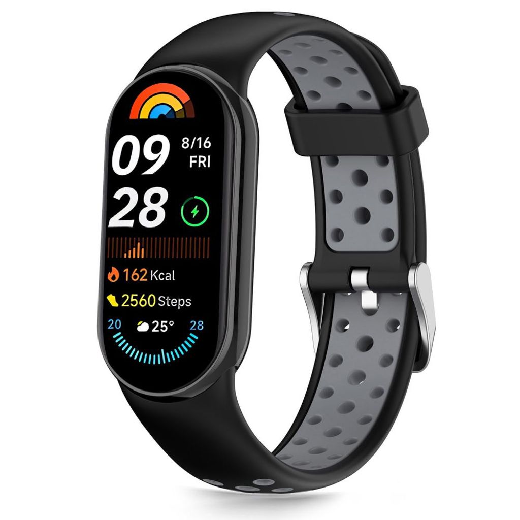 Tech-Protect IconBand Air klockarmband Xiaomi Smart Band 8/9/10/NFC - svart/grå