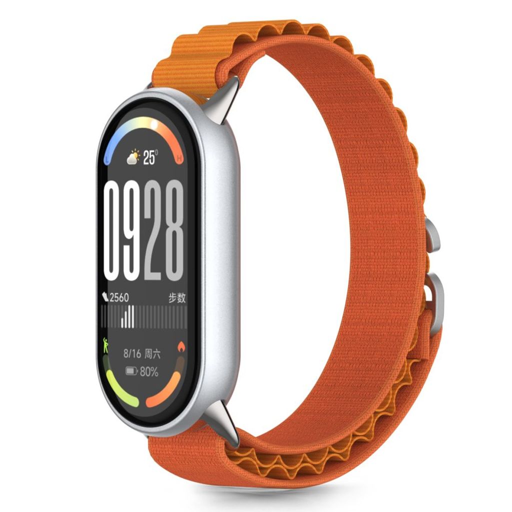 Tech-Protect Nylon Pro klockarmband för Xiaomi Smart Band 8/9/10/NFC - orange