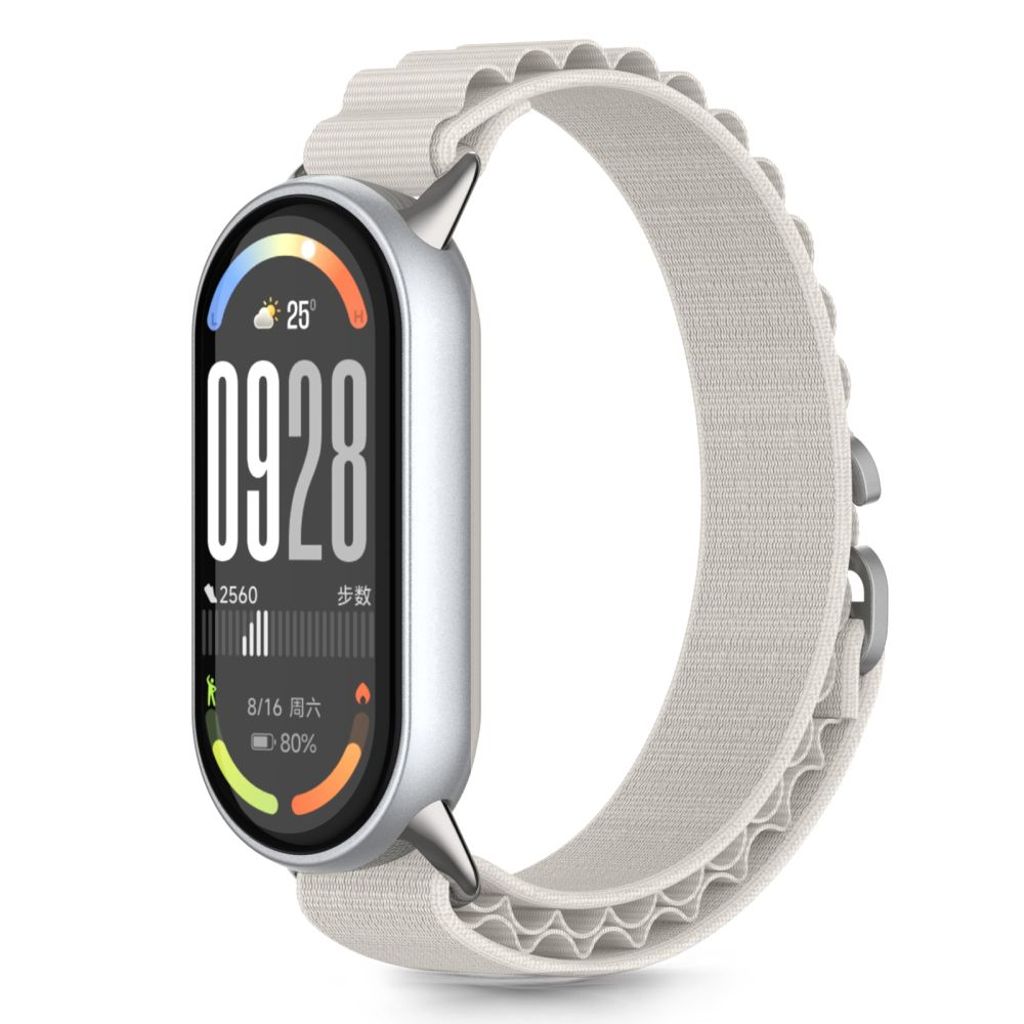 Tech-Protect Nylon Pro klockarmband för Xiaomi Smart Band 8/9/10/NFC - beige