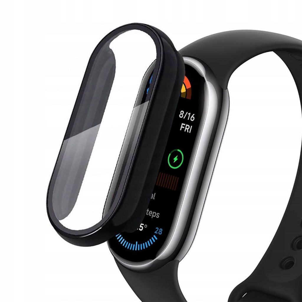 Tech-Protect Defense skal för Xiaomi Smart Band 10/10 NFC - svart