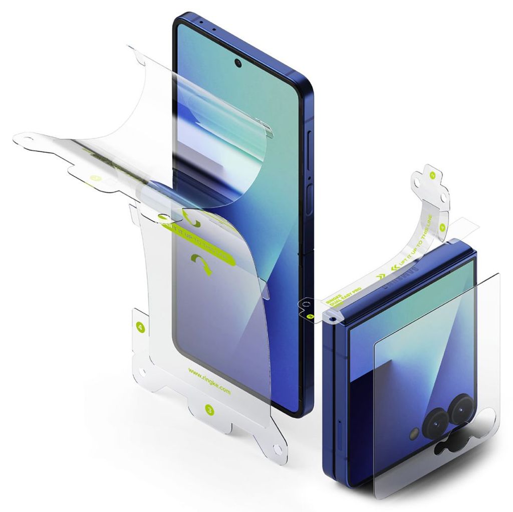 Ringke Protector Pro 3-in-1 Set skärmskydd för Samsung Galaxy Z Flip 7