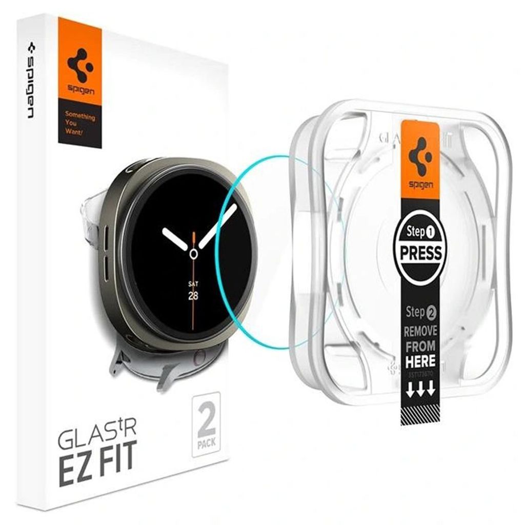 Spigen Glas.tR EZ Fit skärmskydd Samsung Galaxy Watch 8 44mm