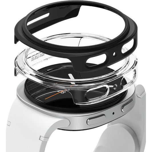 Ringke Slim Case for Samsung Galaxy Watch 8 44mm, 2-pack - Black/Transparent