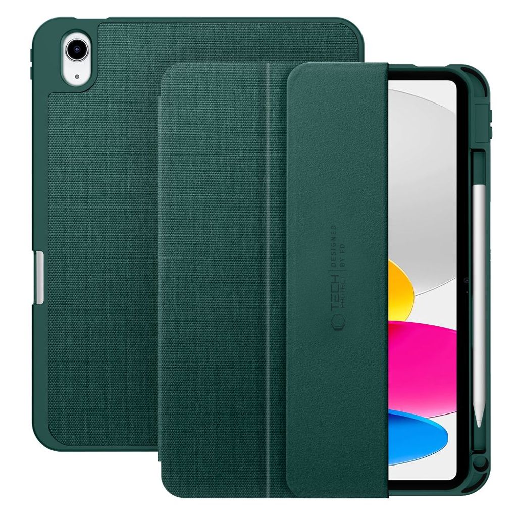 Tech-Protect SC Pen Canvas fodral för iPad 10th Gen 2022 /A16 2025 - grön
