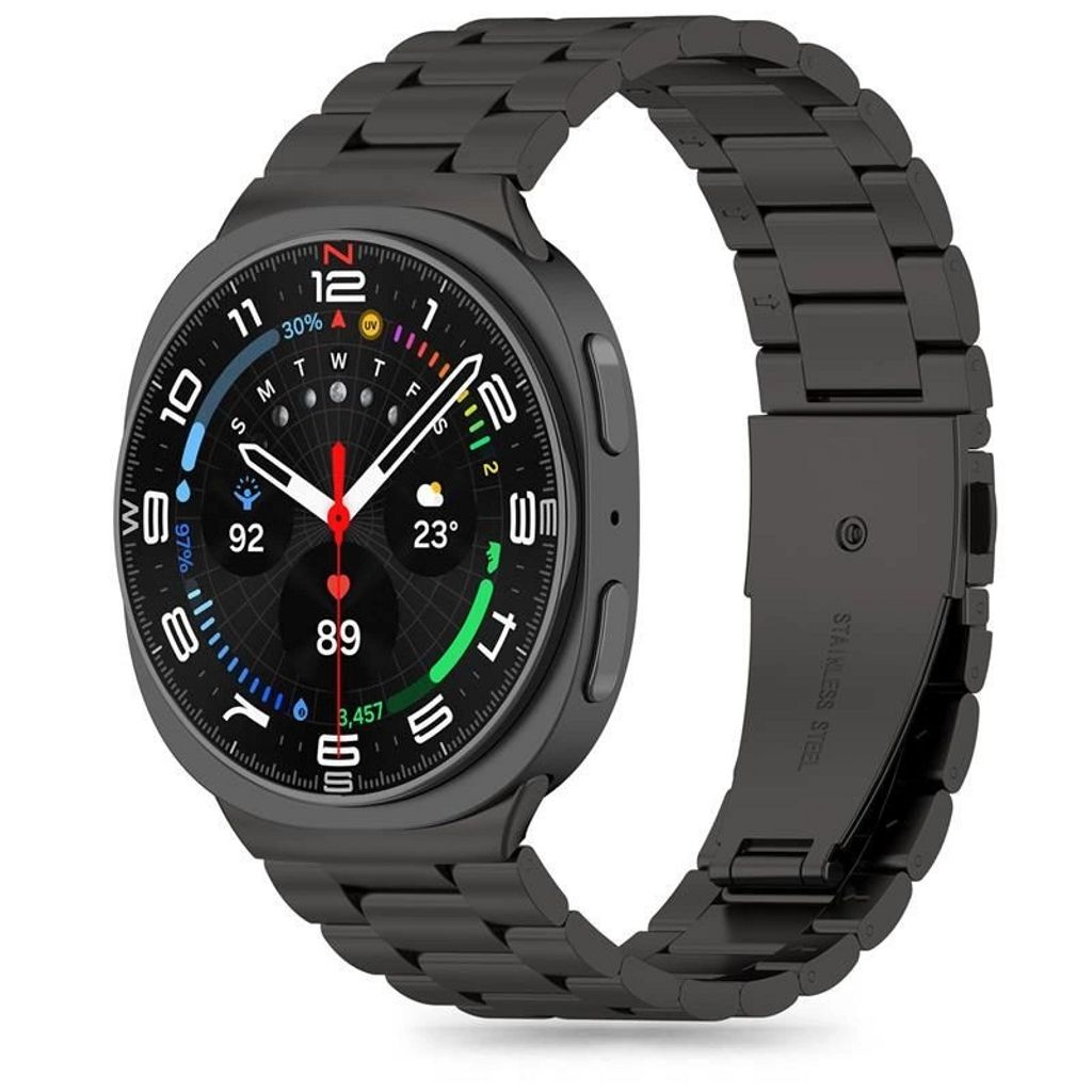 Tech-Protect Stainless Steel Strap Samsung Galaxy Watch 8/8 Classic - svart