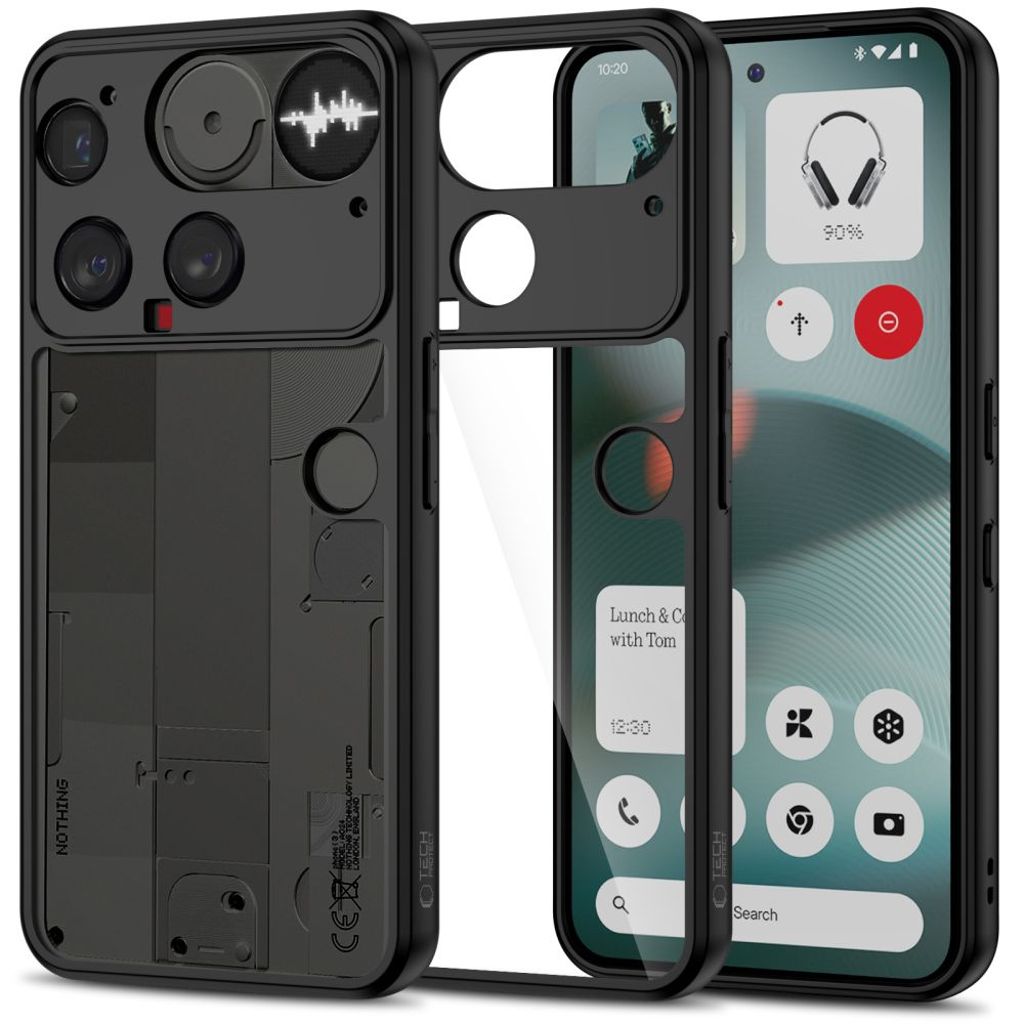 Tech-Protect MagMat skal till Nothing Phone 3 – Transparent/svart