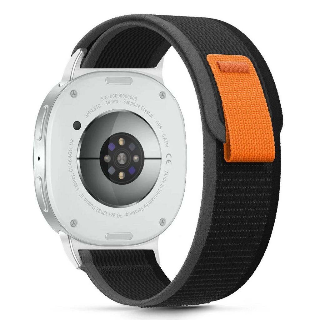 Tech-Protect Nylon Stripe Strap Samsung Galaxy Watch 8/8 Classic - svart
