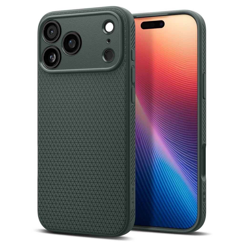Spigen Liquid Air skal till iPhone 17 Pro Max – grön