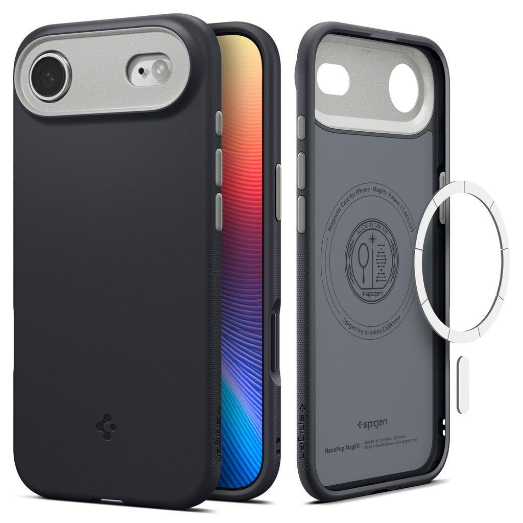 Spigen Nano Pop MagSafe skal till iPhone 17 Air – svart