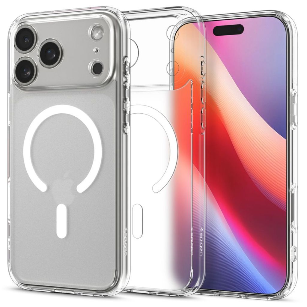 Spigen Ultra Hybrid MagSafe skal till iPhone 17 Pro Max – vit