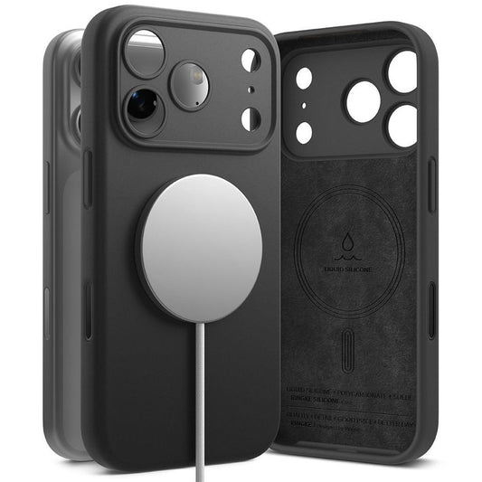 Ringke silikon Magnetic MagSafe skal för iPhone 17 Pro Max - svart