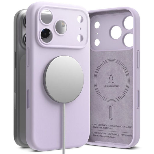 Ringke silikon Magnetic MagSafe skal för iPhone 17 Pro Max - lila