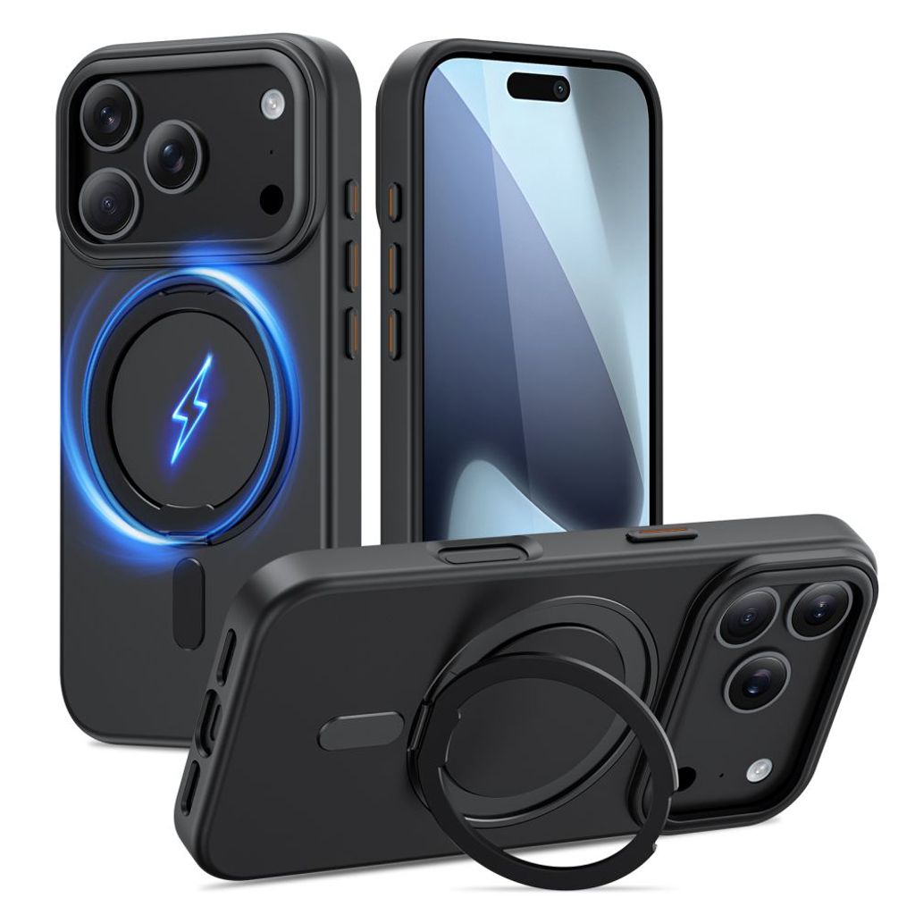 Tech-Protect MagRing MagSafe Case for iPhone 17 Pro Max - Matte black