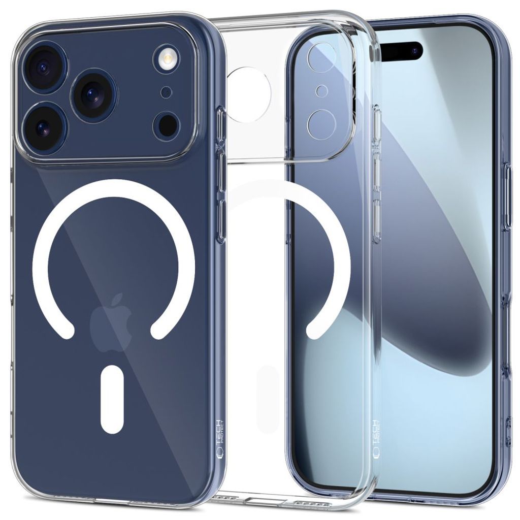 Tech-Protect FlexAir MagSafe skal till iPhone 17 Pro Max – transparent