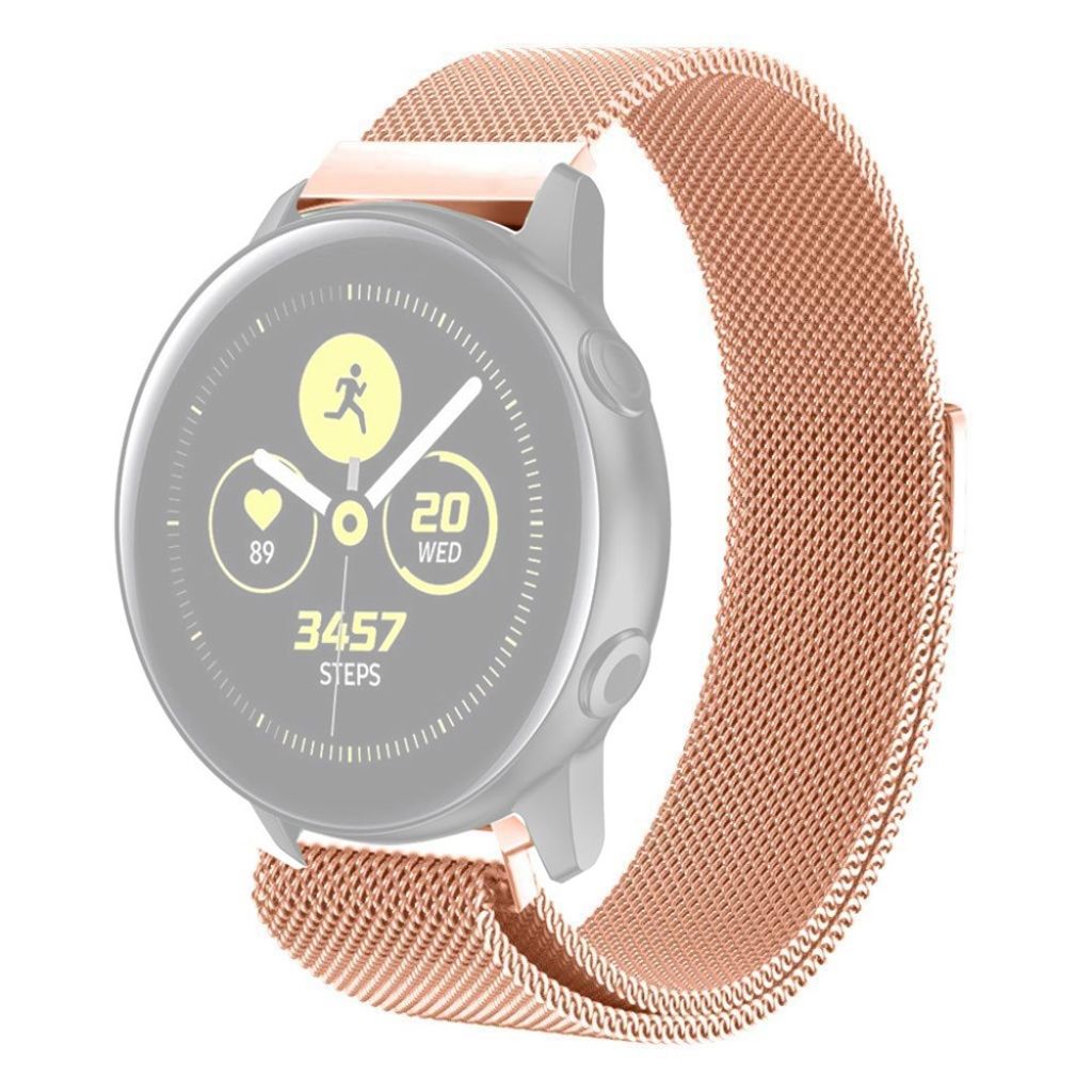 Garmin Vivomove HR/Vivoactive 3 Music etc. Milanese Watch Strap - Rose Gold